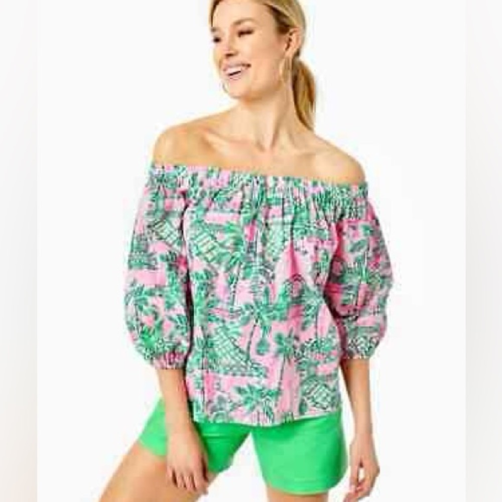 NWT XS Lilly Pulitzer Winfred top mandevilla baby Always worth it! Super cute !!